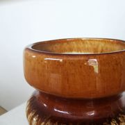 Vase vintage en céramique : poterie ouest-allemande des années 1970