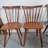 Set of 18 Scandinavian style bistro chairs, 60s