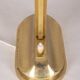 Lampe de table vintage années 1960 laiton doré et verre design italien