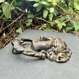 Large metal door knocker Greek goddess