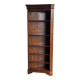 Corner library in solid cherry wood - 20th century