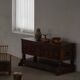 Danish baroque oak buffet from the early 18th century, carved details, 1700-1750.