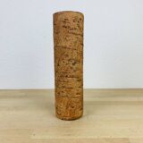 Vase rouleau en grès vintage