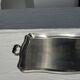 Guy Degrenne silver stainless steel serving tray with an eventful shape