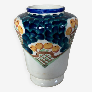 Scandinavian ceramic vase marked Copenhagen Denmark 20th century