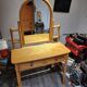 Vintage rattan dressing table