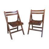 Wood folding child  chair