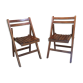 Wood folding child  chair