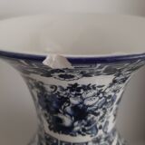 Blue and white Delft earthenware vase