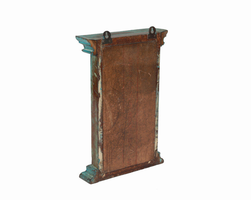 Old Teck India Blue Skate Mirror  28x6x42cm