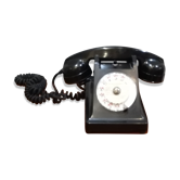 Telephone black bakelite