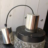 Vintage moulded glass hanging lamp