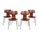4 chaises modèle 3103 par Arne Jacobsen pour Fritz Hansen, années 1970