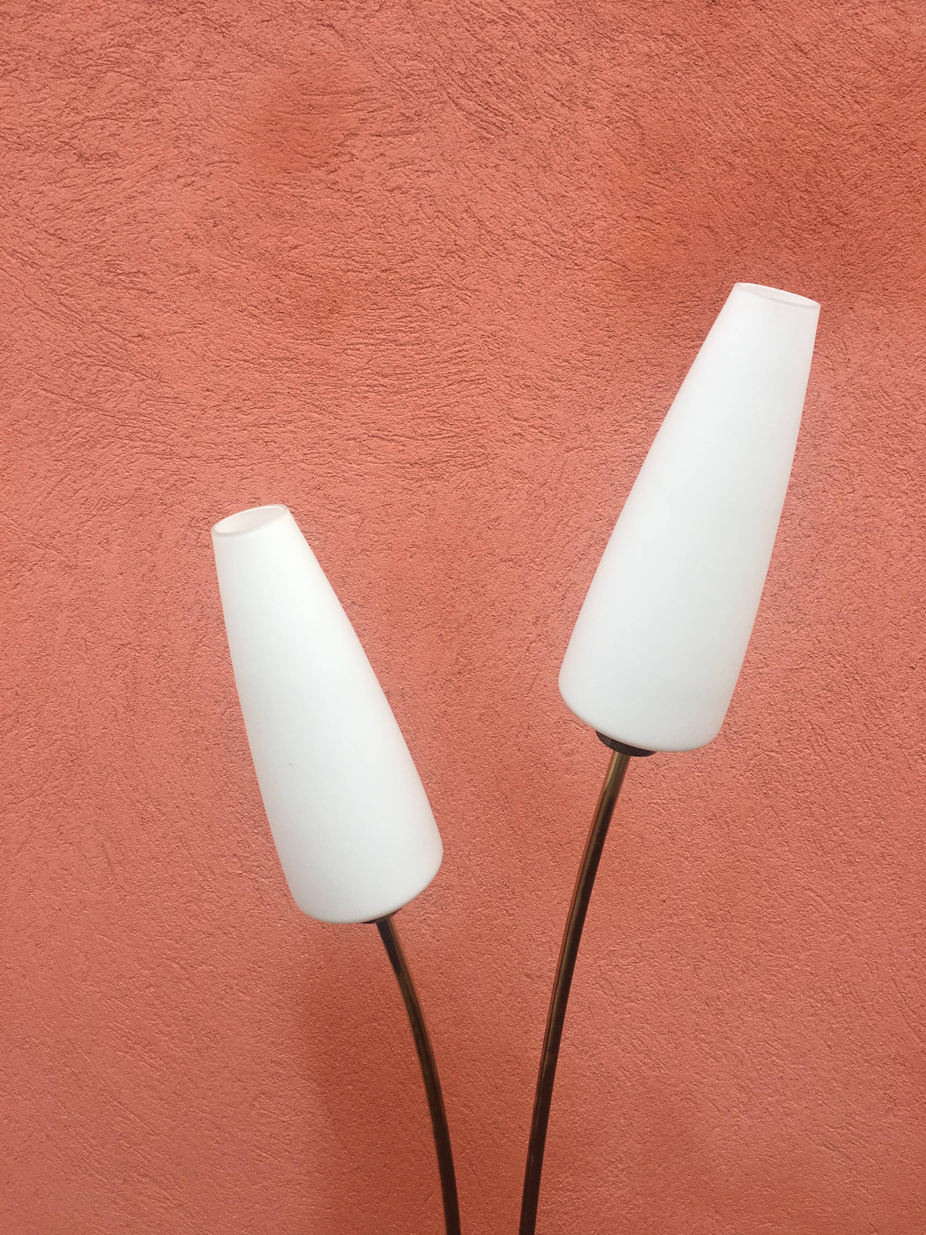 Floor lamp 50s brass