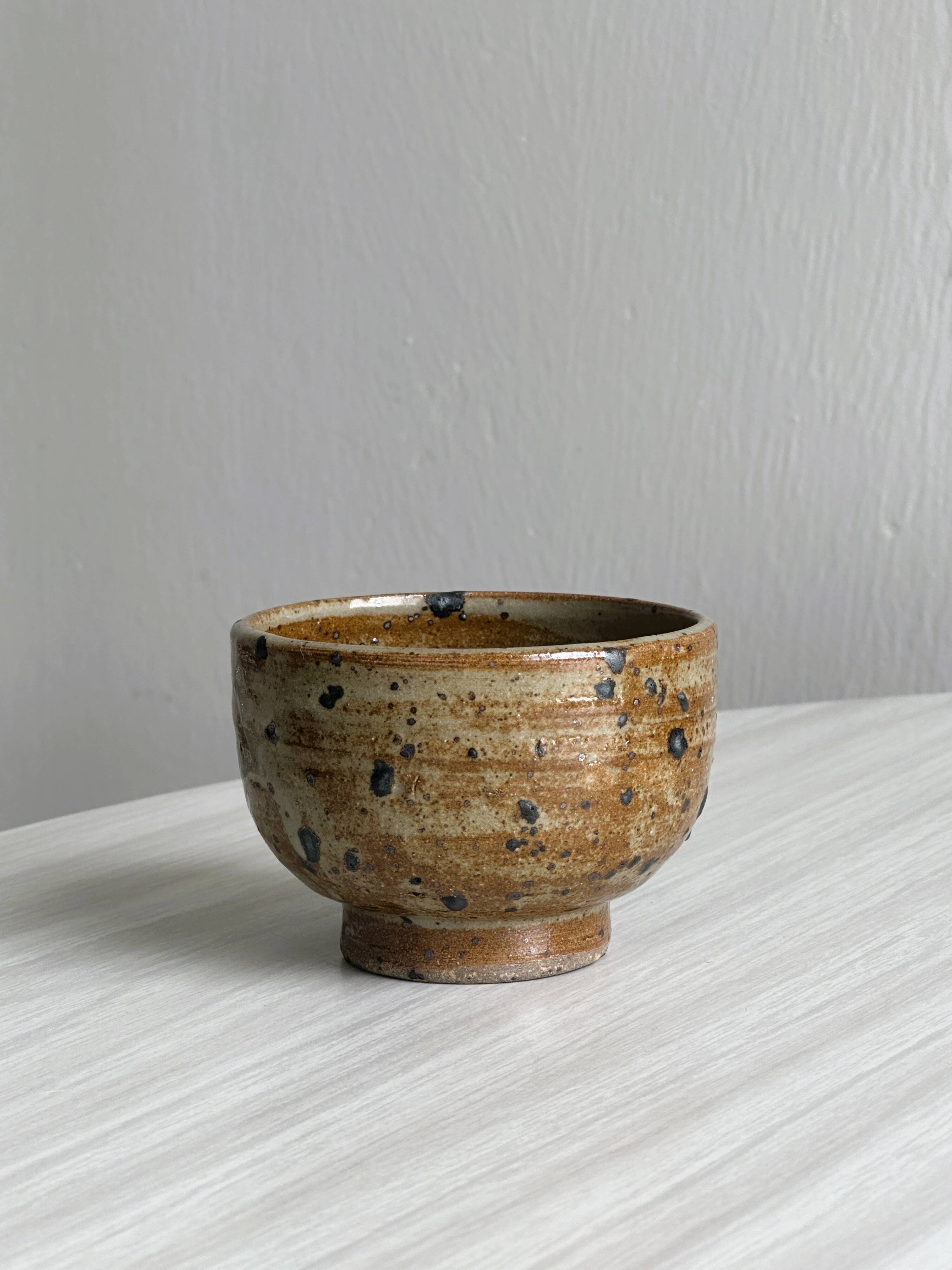 6 small artisanal pyrite sandstone cups.