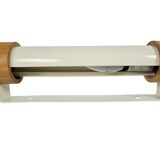 Dutch design  - wall lamp - metal - wood- crème -  90's