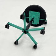 Turquoise adjustable office chair by Bieffeplast, 1980