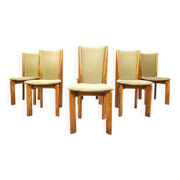 Vintage Danish dining chairs set of 6 - 1970s