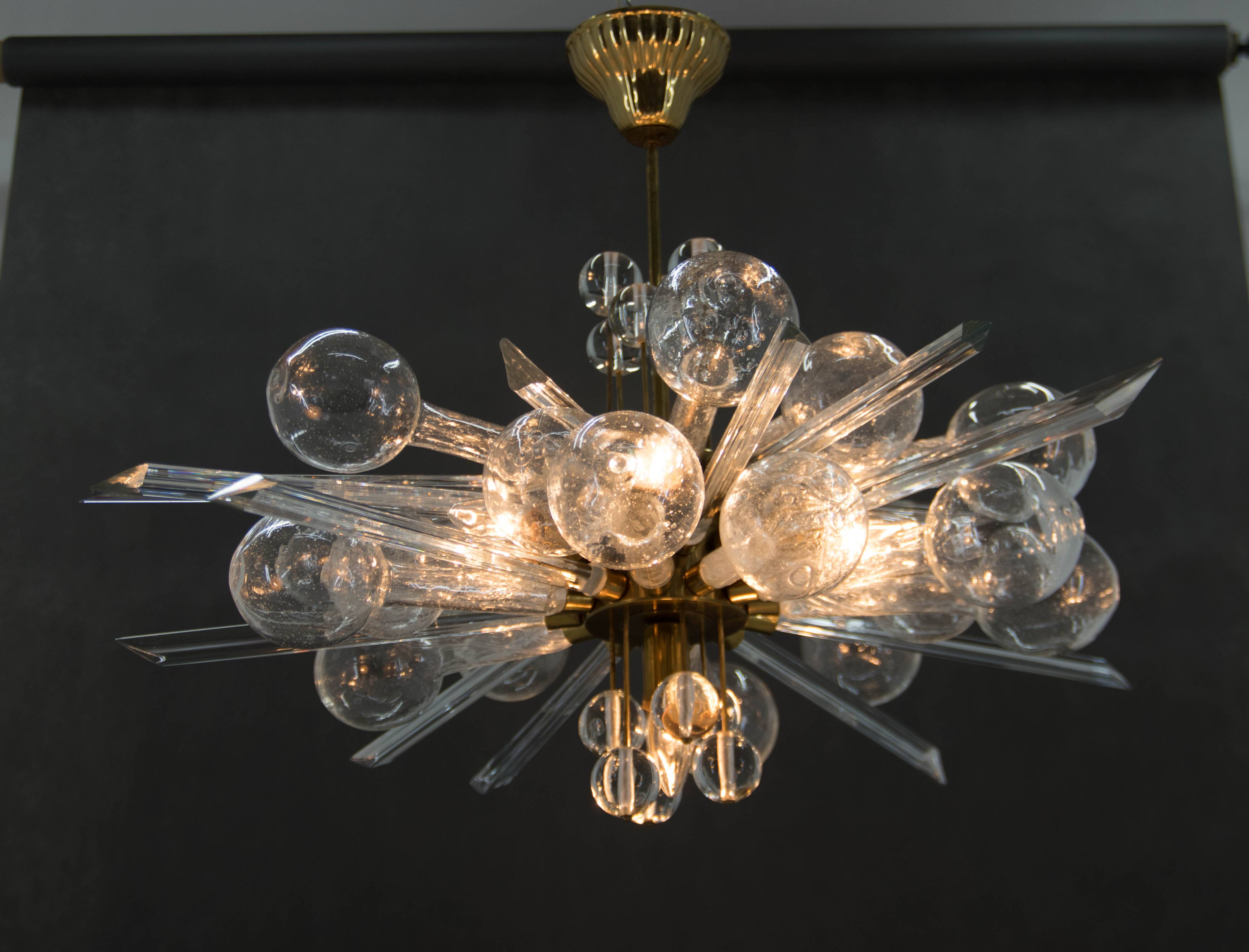 Extraordinary Art and Design Chandelier by Rene Roubicek, 1960s