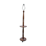 Beech floor lamp in turned wood