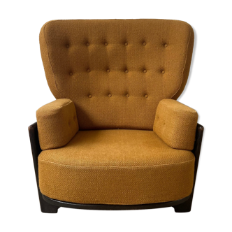 Guillerme et Chambron Oak 'Denis' Armchair