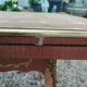 Antique game table in Louis XVI style with marquetry.