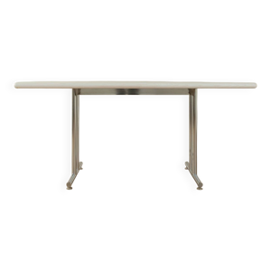 bureau chromé, années - 1980