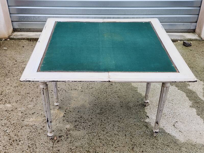 Antique console table with wallet top