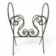 Vintage wrought iron magazine rack – handcrafted scrolls –