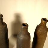 Set of three stoneware bottles