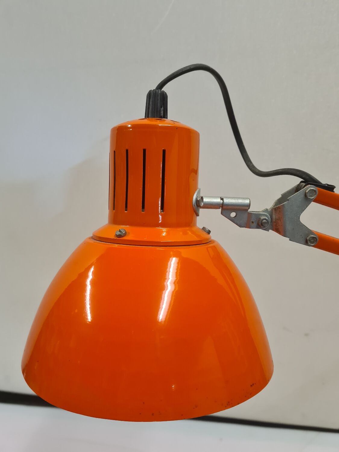 Orange vintage desk lamp