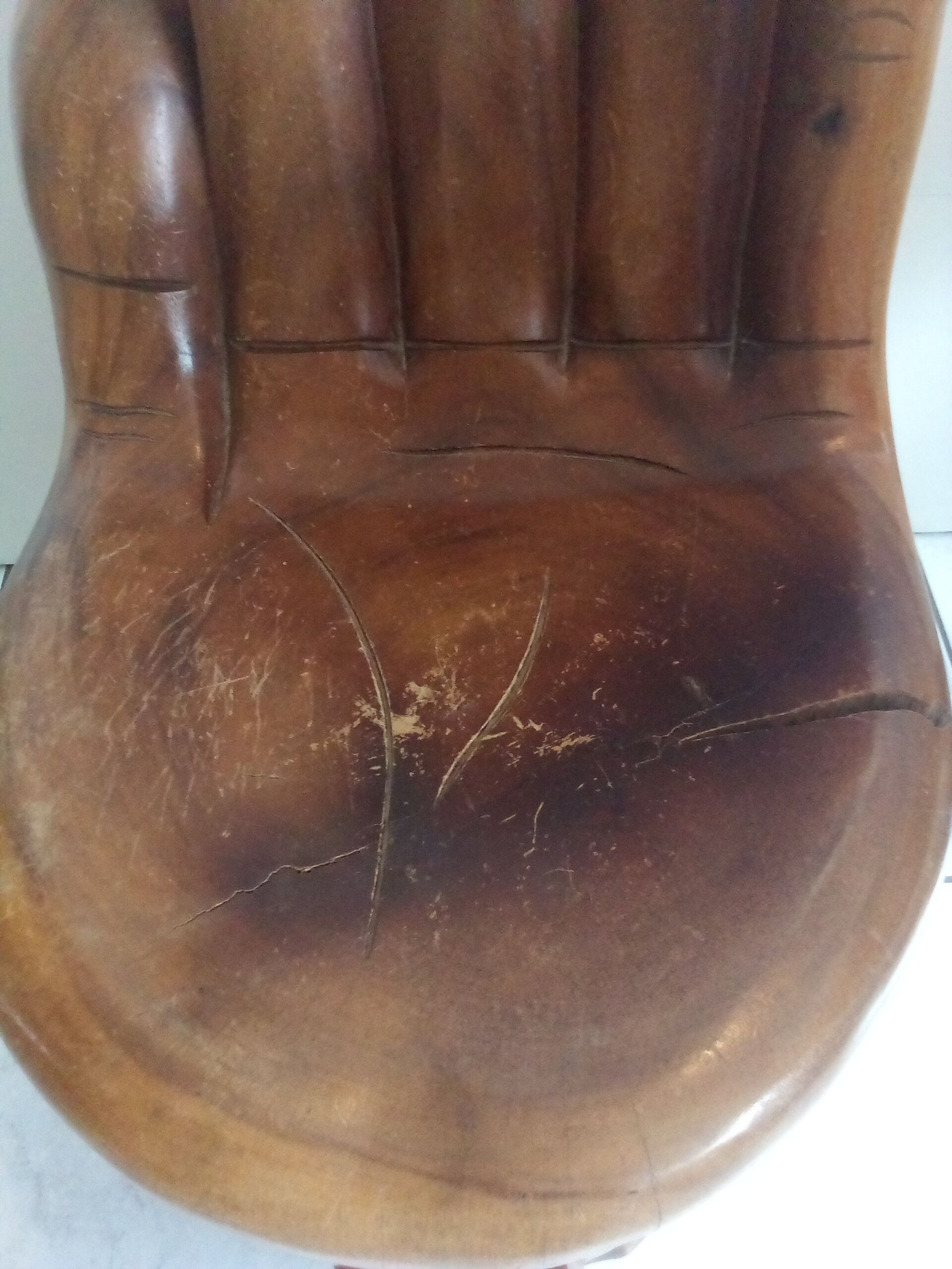 Mahogany chair Buddha hand 60