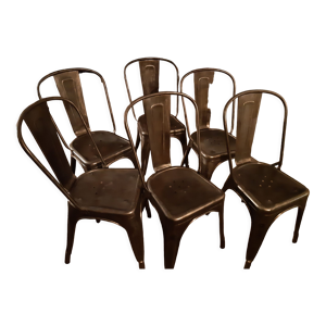 Lot de 6 chaises tolix