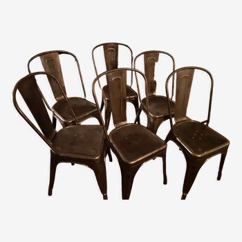 Set of 6 tolix chairs