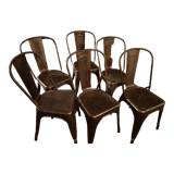 Set of 6 tolix chairs