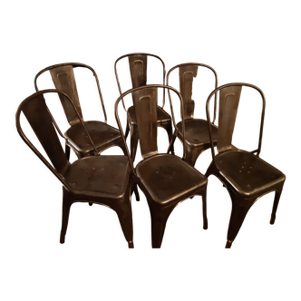 Lot de 6 chaises tolix