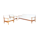 Daybad sofa and 2 Scandinavian armchairs