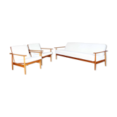 Daybad sofa and 2 Scandinavian armchairs