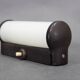 Czechoslovak Art Deco Bakelite Tubular Wall Light with Milk Glass, 1940s