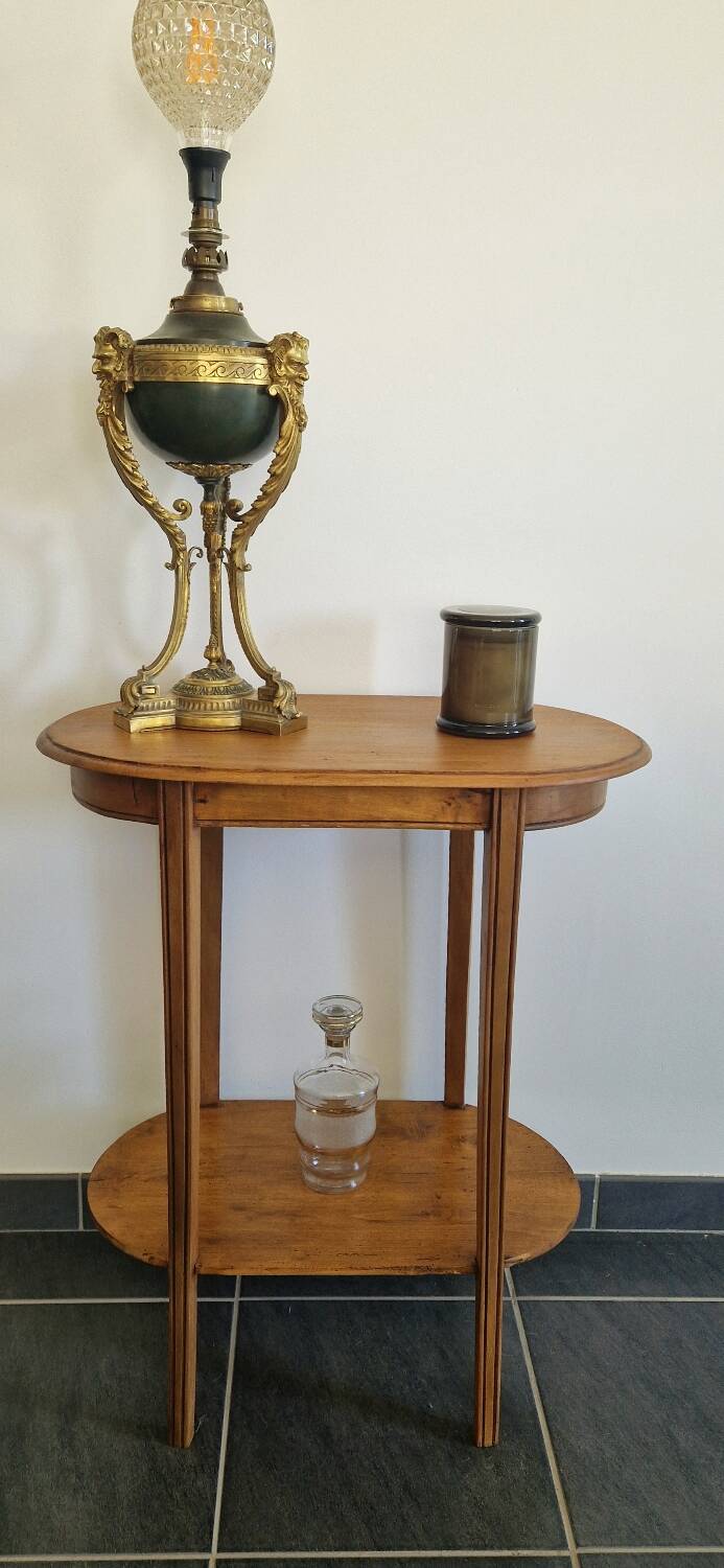 Vintage side table solid wood - 1940s/1950s