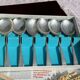 Set of 6 Vintage Fruit or Ice Cream Spoons Model Uniplat
