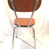 Chaise en formica marron
