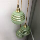 Vintage tulip waterfall pendant light in granite glass
