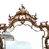 Miroir baroque en bronze xixème h= 104 cm