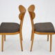 1950s Set of Four Dining Chairs, Czechoslovakia