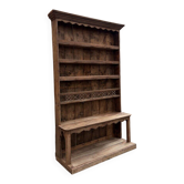 19th-century shelf in raw wood