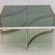 Mid-Century Modern Italian Chrome and Brass Coffee Table, 1970s