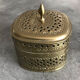 SQUARE DECORATIVE JEWELRY BOX MADE OF BRASS