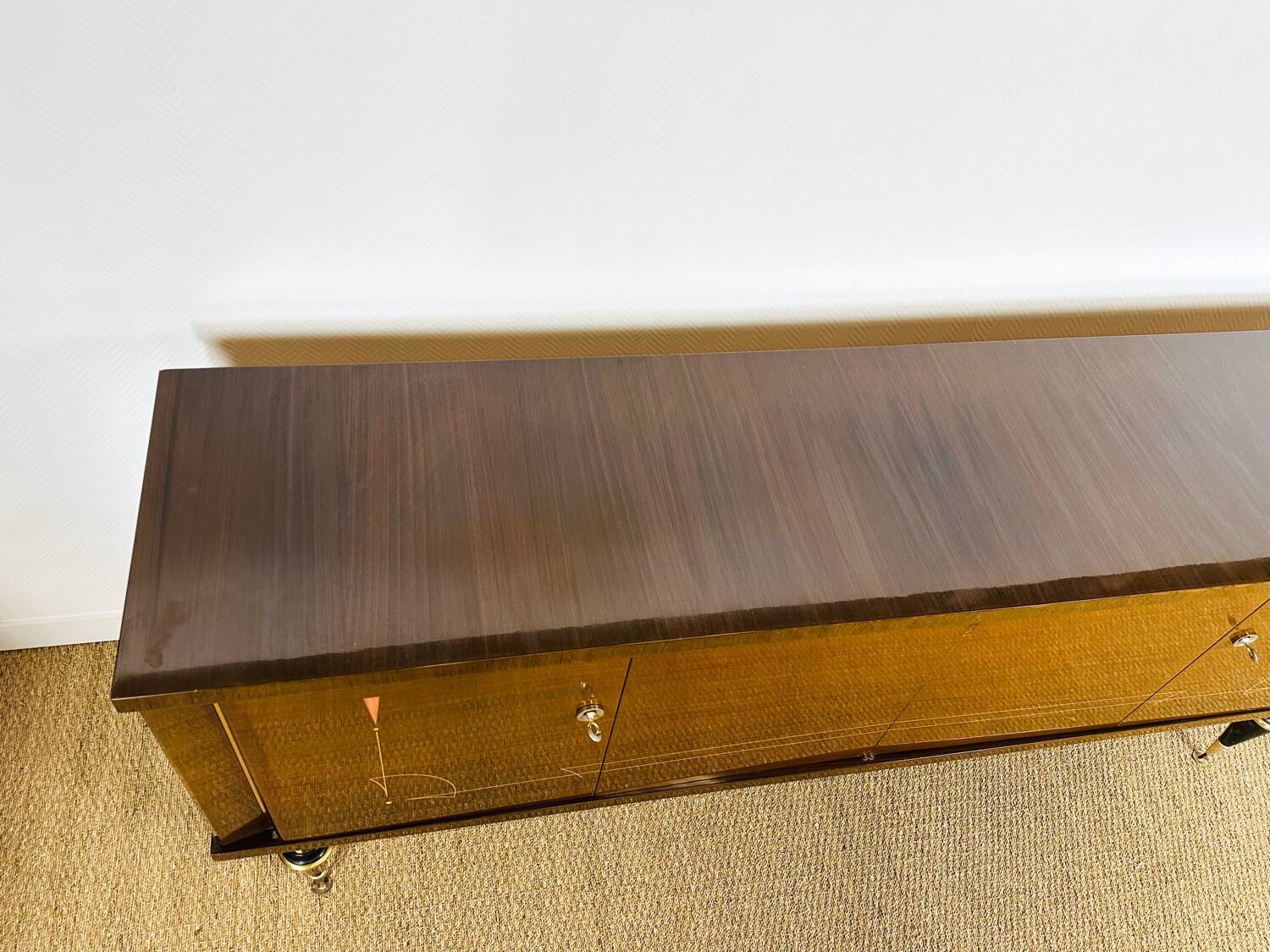 Art Deco mahogany sideboard from 1940.