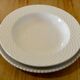Suite of five soup plates, pagnossin ironstone, italy, vintage